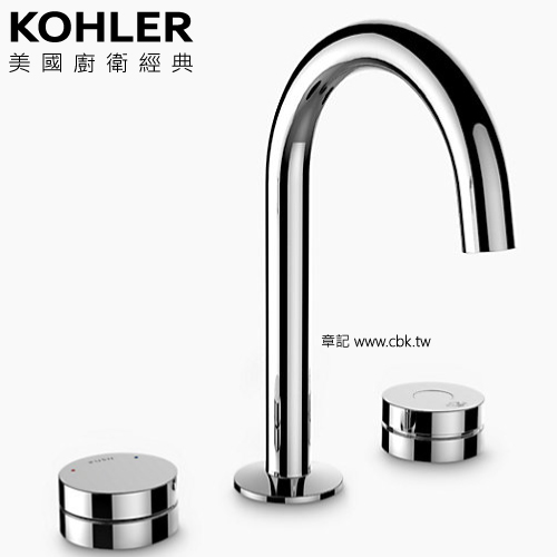 KOHLER Components 三件式感應臉盆龍頭(鉻) 電池式 K-26799T-CP 