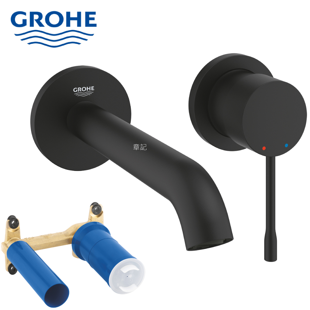 GROHE ESSENCE 臉盆龍頭(幻影黑)(含預埋軸心)  29192KF1_23571000  |面盆 . 浴櫃|面盆龍頭