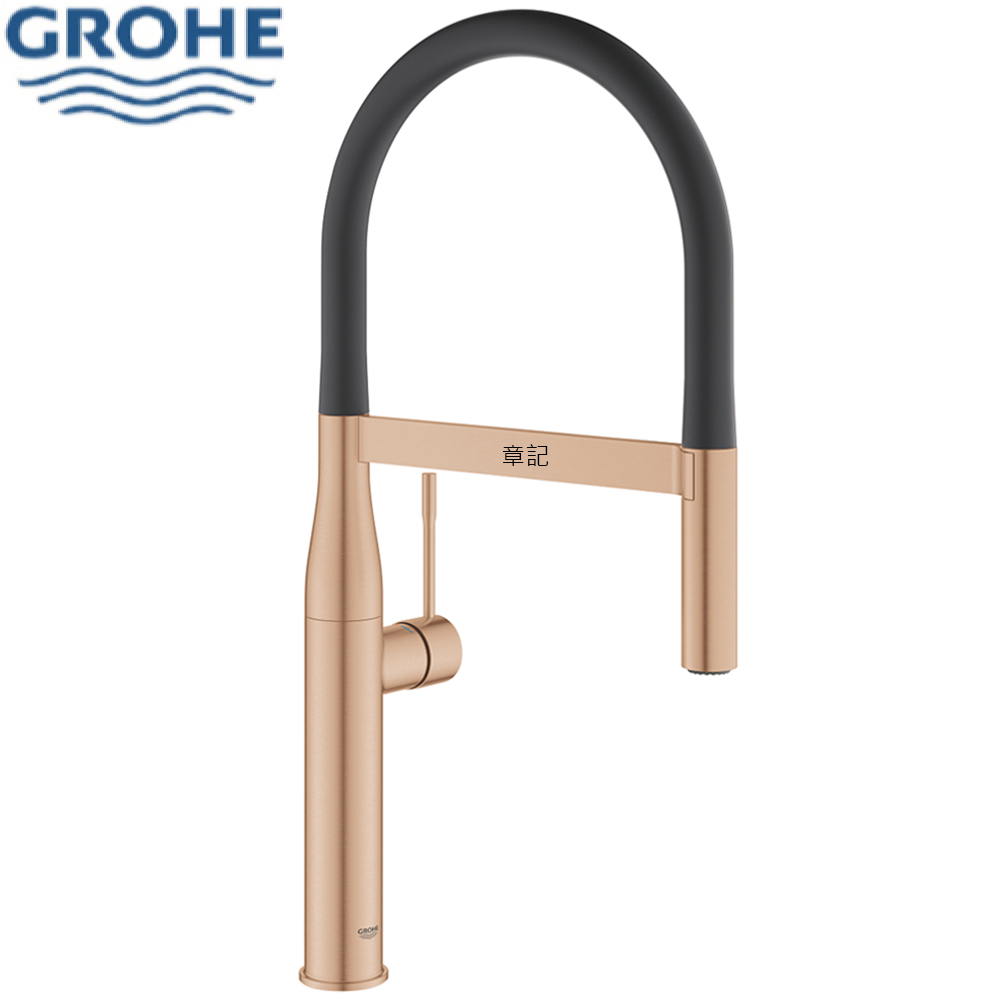 GROHE ESSENCE 伸縮廚房龍頭(髮絲紋暖陽色) 30294DL0  |廚具及配件|水槽