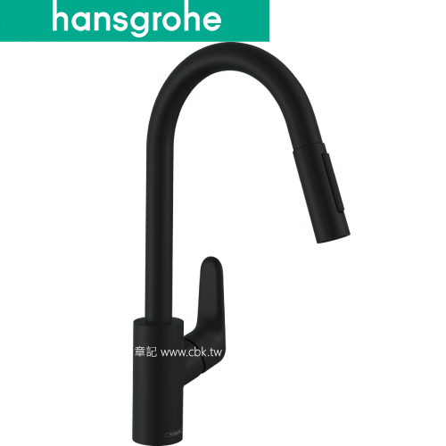 hansgrohe Focus M41 伸縮廚房龍頭(霧黑) 31815-67  |浴室配件|垃圾桶