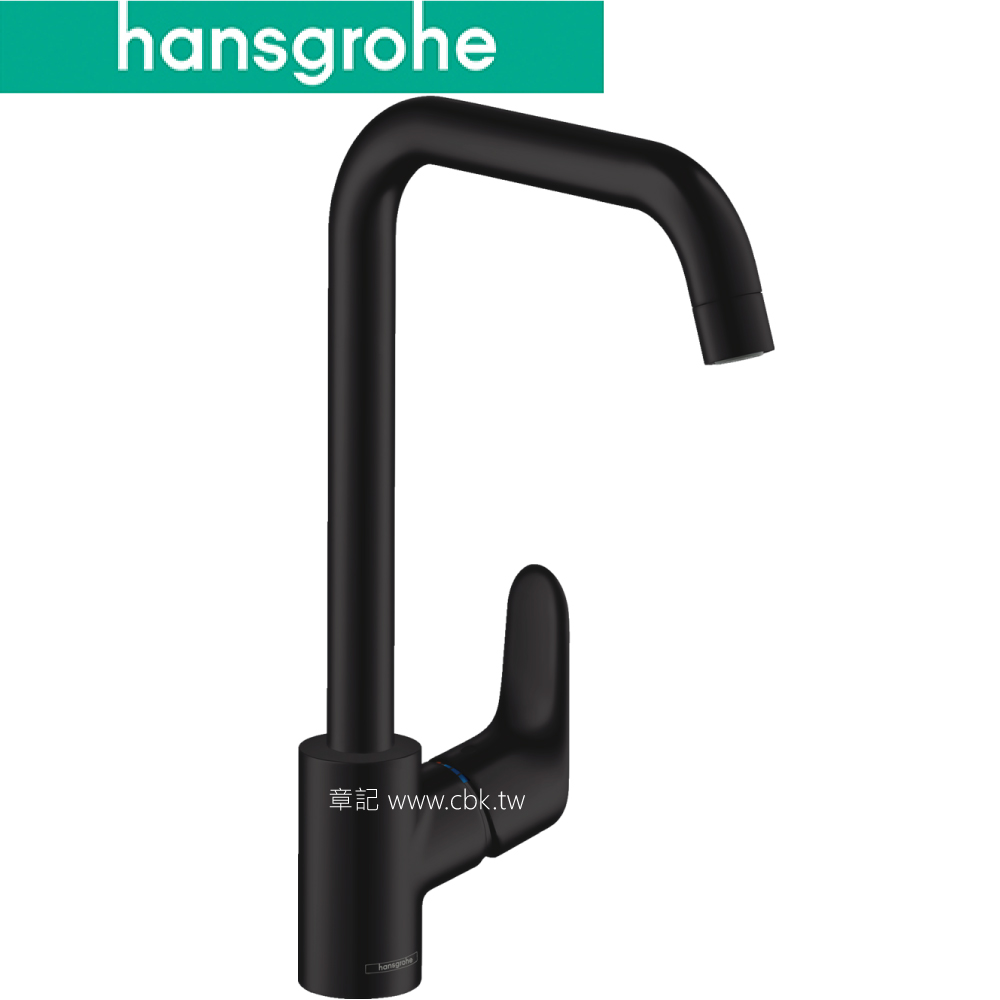 hansgrohe Focus M41 廚房龍頭(霧黑) 31820-67 