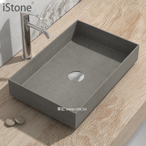 iStone 人造石檯面盆(58cm) 38537  |面盆 . 浴櫃|檯面盆