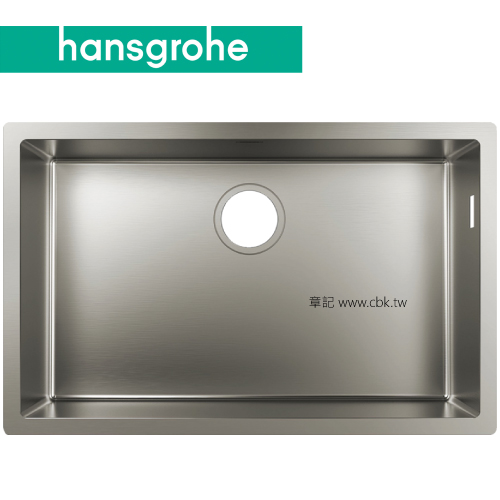 hansgrohe S71 下嵌不鏽鋼單槽(71x45cm) 43428-809  |SPA淋浴設備|沐浴龍頭