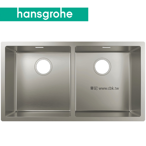 hansgrohe S71 下嵌不鏽鋼雙槽(81.5x45cm) 43430-809  |廚具及配件|水槽