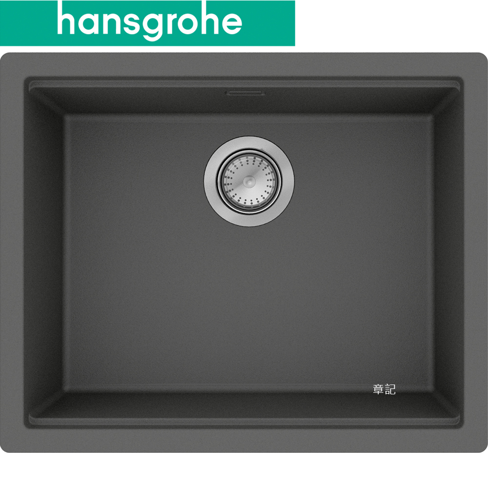 hansgrohe S53 下嵌花崗岩單槽.深灰(56x46cm) 43458290