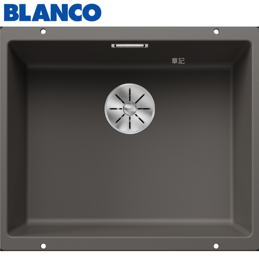 BLANCO SUBLINE 500-U 花崗石水槽(53x46cm) 527353  |SPA淋浴設備|沐浴龍頭