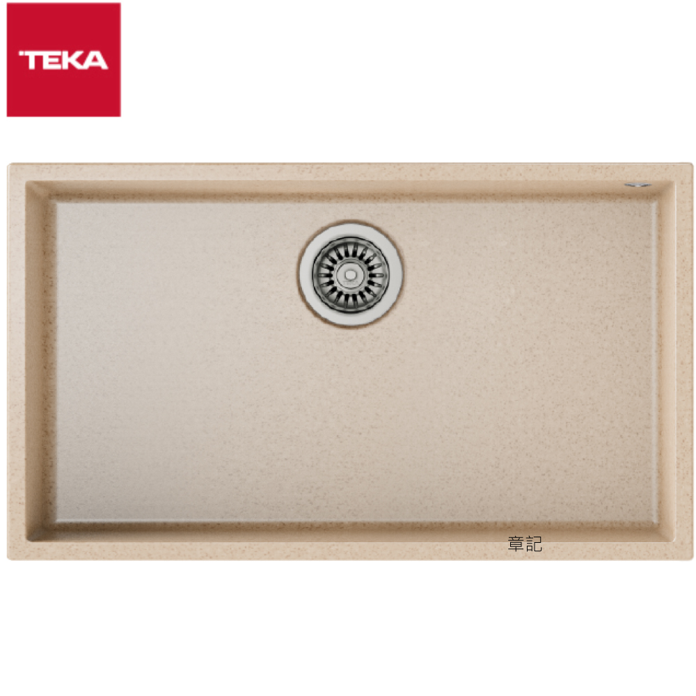 TEKA SQUARE 下嵌式花崗岩水槽(76x44cm) 72.40TG-A  |廚具及配件|水槽