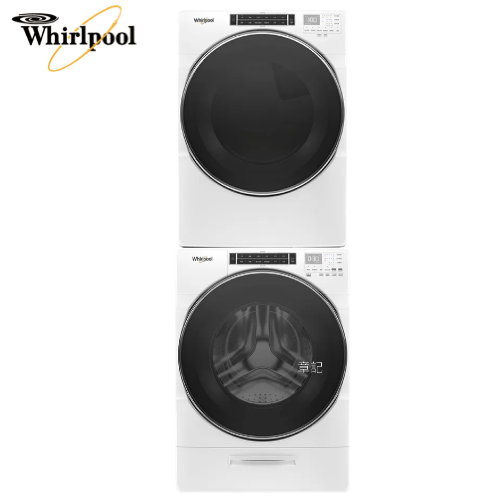 惠而浦(Whirlpool)天然瓦斯乾衣機+變頻滾筒蒸氣洗衣機 8TWFW8620HW_8TWGD8620HW【全省免運費宅配到府+贈送標準安裝】  |換氣設備|換氣扇