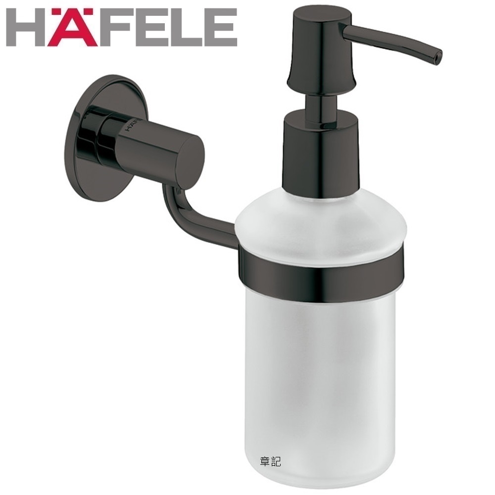 HAFELE 給皂瓶(霧黑) 980.60.793  |浴室配件|給皂機 | 手部消毒器
