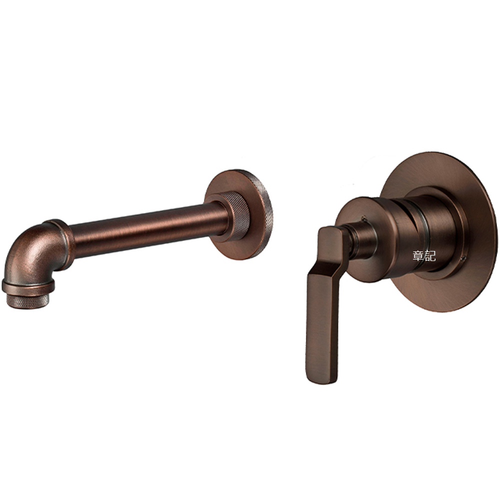Formula 嵌壁式面盆龍頭(油棕色|啞光黑色)