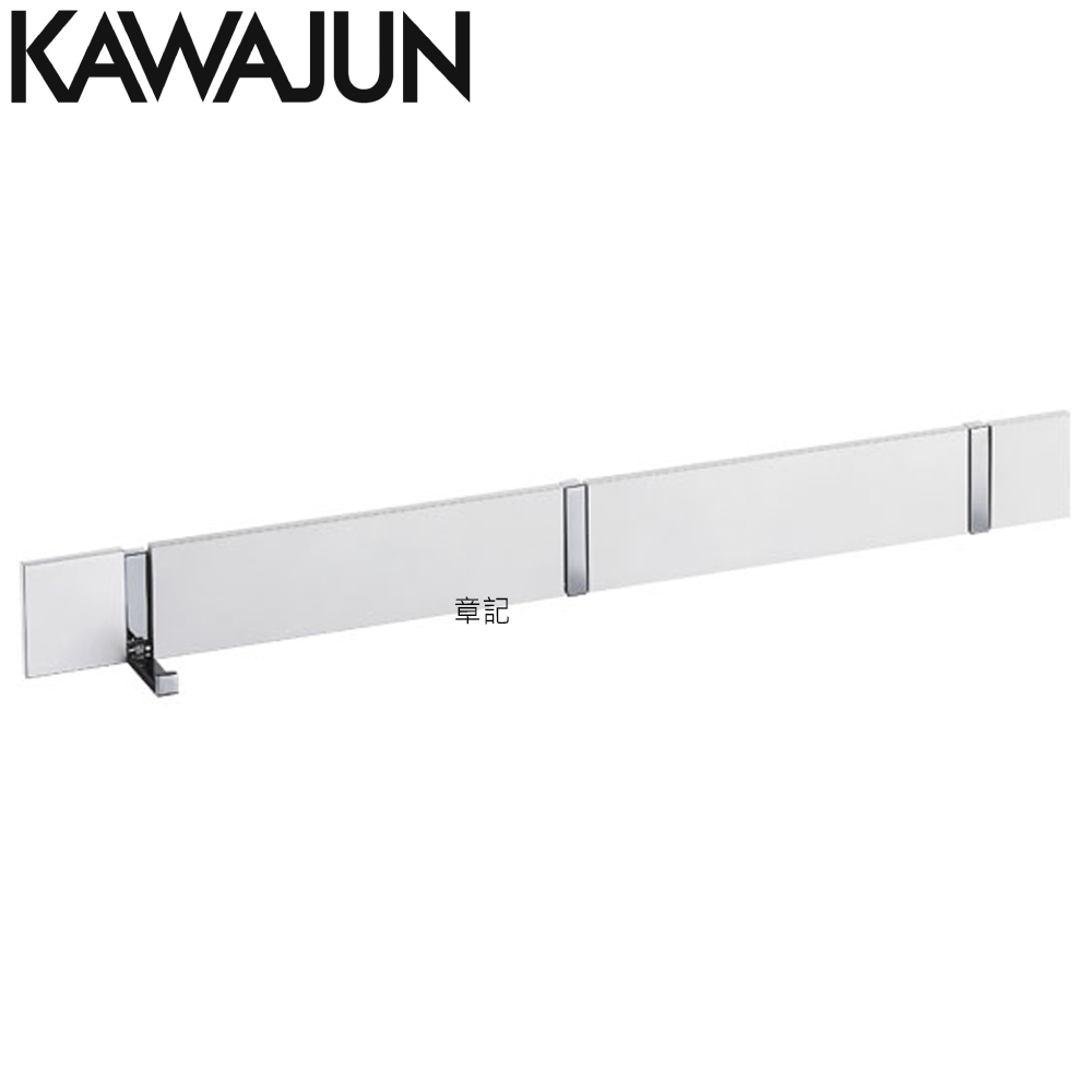 KAWAJUN 三連式摺疊衣帽鉤(白色+亮鉻) AC-822-SC