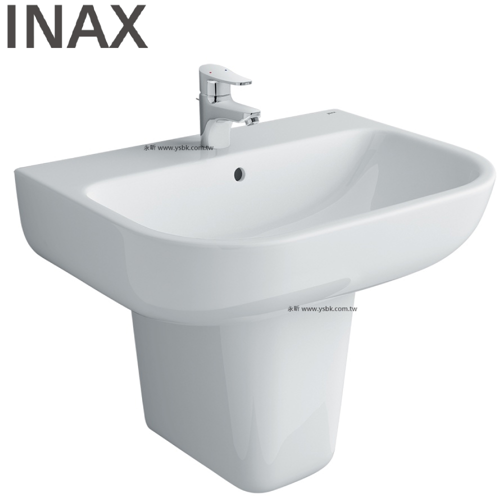 INAX 瓷蓋面盆(61.5cm) AL-298VFC-TW_L-298VC-TW  |面盆 . 浴櫃|面盆