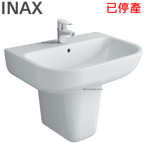 INAX 瓷蓋面盆(61.5cm) AL-298VFC-TW_L-298VC-TW  |面盆 . 浴櫃|面盆