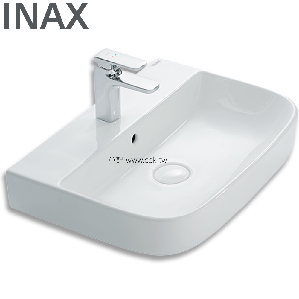 INAX 檯面式臉盆(57.4cm) AL-632VFC-TW  |面盆 . 浴櫃|檯面盆