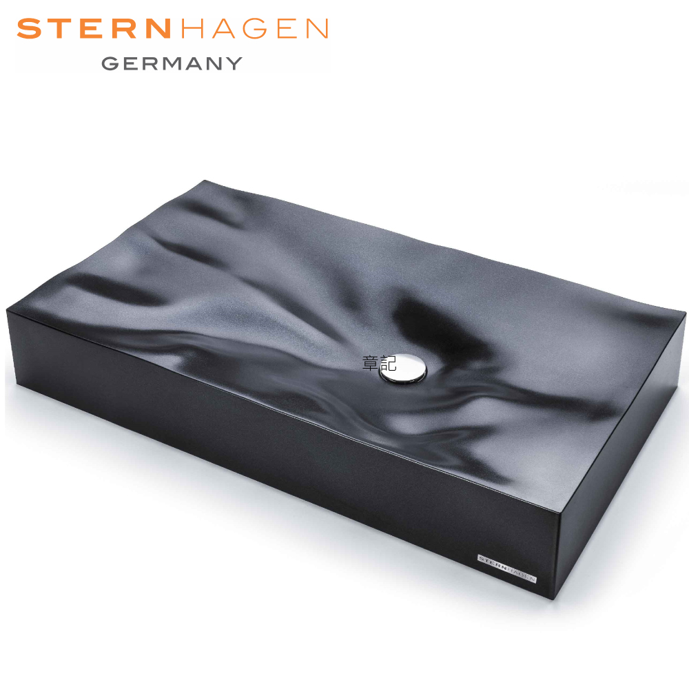 SternHagen DUNE 花崗岩藝術盆.黑金(81.5cm) B04-BK 