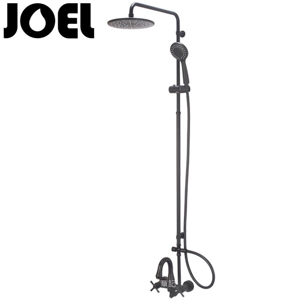 JOEL 淋浴柱(工業黑) B19-D03033-MB  |SPA淋浴設備|淋浴柱