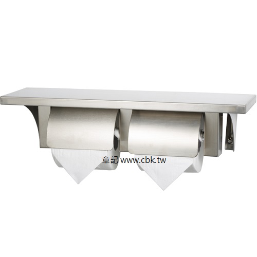 電光牌(TENCO)平台式不鏽鋼雙捲筒衛生紙架 BA-5404B  |浴室配件|衛生紙架