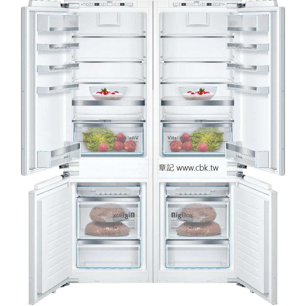 BOSCH 全嵌對開式冰箱 BTWPRF19BP 【全省免運費宅配到府】  |廚房家電|冰箱、紅酒櫃