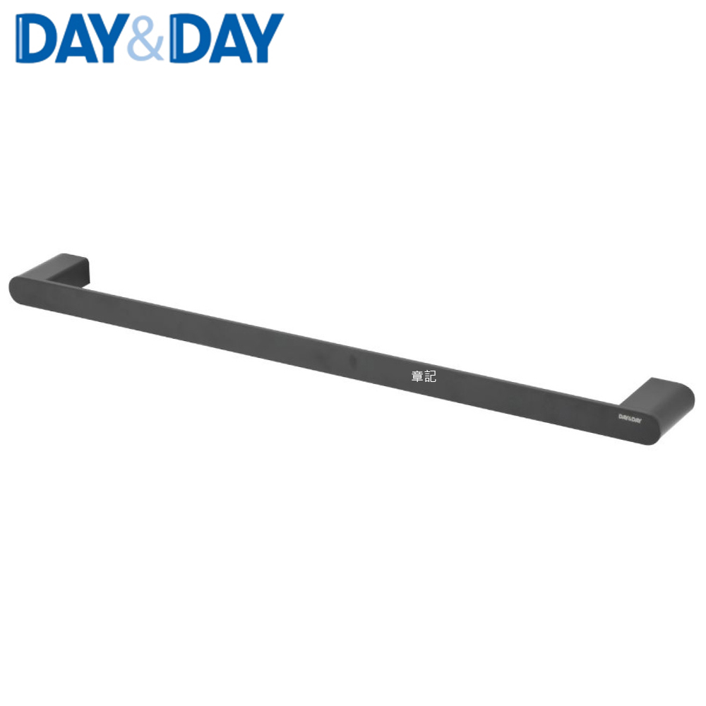 DAY&DAY 單桿毛巾掛桿組(霧黑) C0031BK-75 