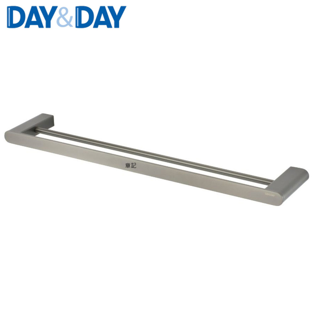 DAY&DAY 雙桿毛巾掛桿組(暮灰色) CB032-60 