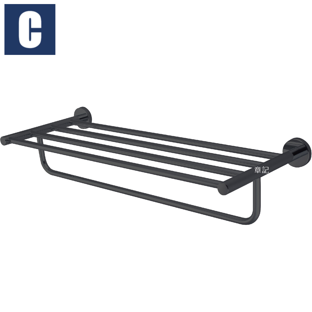 CBK 不鏽鋼雙層置衣架(霧黑) CBK-BA3012-MB