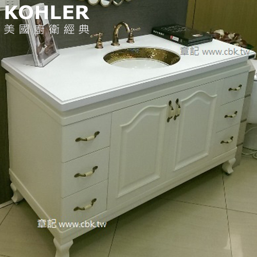 KOHLER Laureate 浴櫃盆組 - Grand系列(135cm) CBK-K-14008T-RGD  |面盆 . 浴櫃|浴櫃