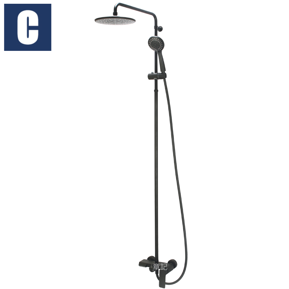 CBK 淋浴柱(工業黑) CBK-S72037-MB  |SPA淋浴設備|淋浴柱