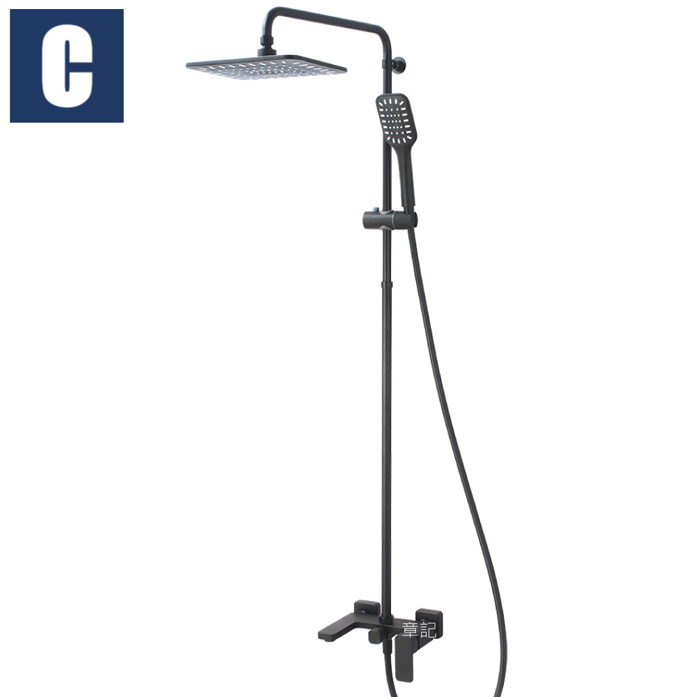 CBK 淋浴柱(工業黑) CBK-S73037-MB  |SPA淋浴設備|淋浴柱