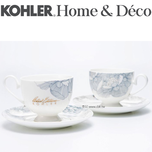 KOHLER Empress Bouquet 夏宮系列骨瓷下午茶對杯組 CG-51001-NA  |廚具及配件|鍋具｜刀具｜餐具