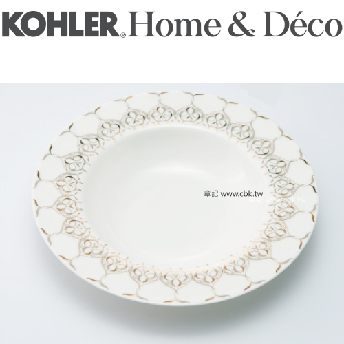 KOHLER Caravan 絲綢之路系列22公分骨瓷湯盤(4件組) CG-51104  |廚具及配件|鍋具｜刀具｜餐具