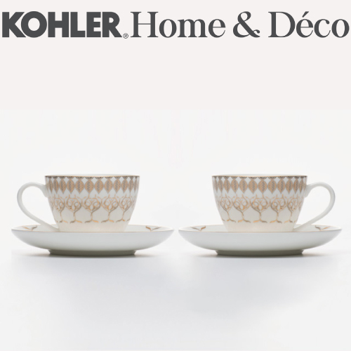 KOHLER Caravan 絲綢之路系列骨瓷下午茶對杯組 CG-51121-NA 