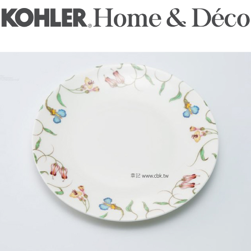 KOHLER English Trellis 英珀麗系列20公分骨瓷餐盤(4件組) CG-51202-NA  |廚具及配件|鍋具｜刀具｜餐具