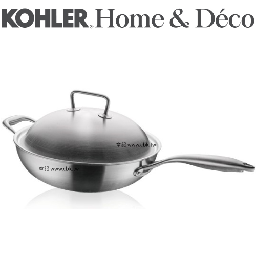 KOHLER 經典系列不鏽鋼中式炒鍋(30cm) CG-52106-NA  |廚具及配件|鍋具｜刀具｜餐具