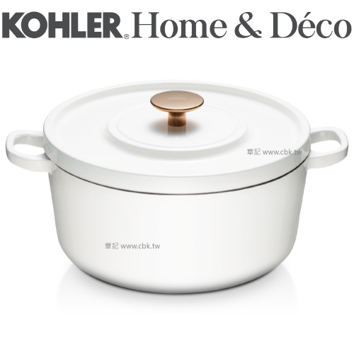 KOHLER 24cm鑄鐵鍋(亮白) CG-52302-0  |廚具及配件|鍋具｜刀具｜餐具