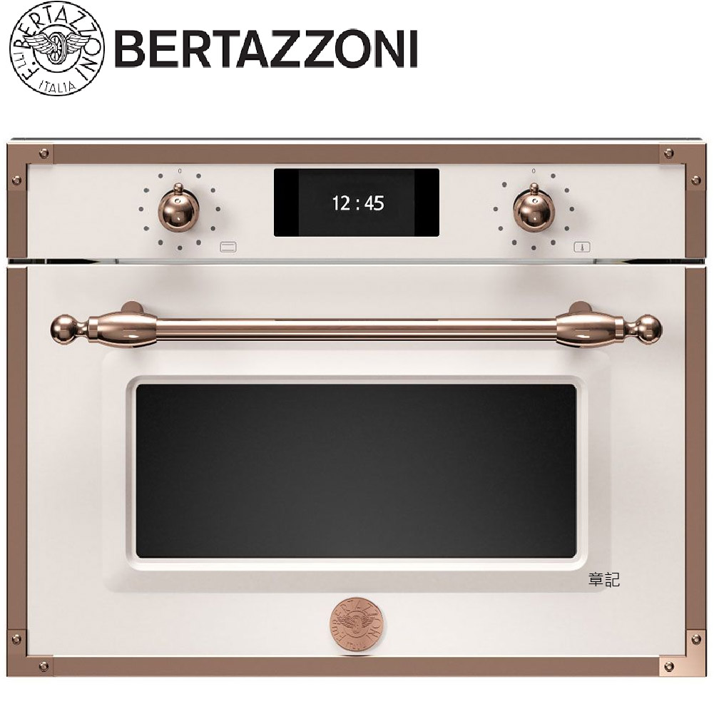 BERTAZZONI 傳承系列嵌入式微波烤箱(象牙白 - 玫瑰金框) F457HERMWTAC【全省免運費宅配到府】  |浴室配件|浴巾環 | 衣鉤