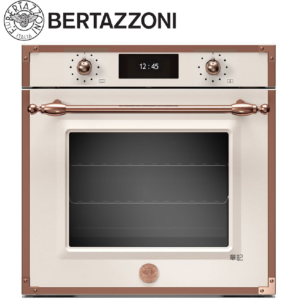 BERTAZZONI 傳承系列嵌入式蒸烤箱(象牙白 - 玫瑰金框) F6011HERVPTAC【全省免運費宅配到府】  |廚房家電|烤箱、微波爐、蒸爐