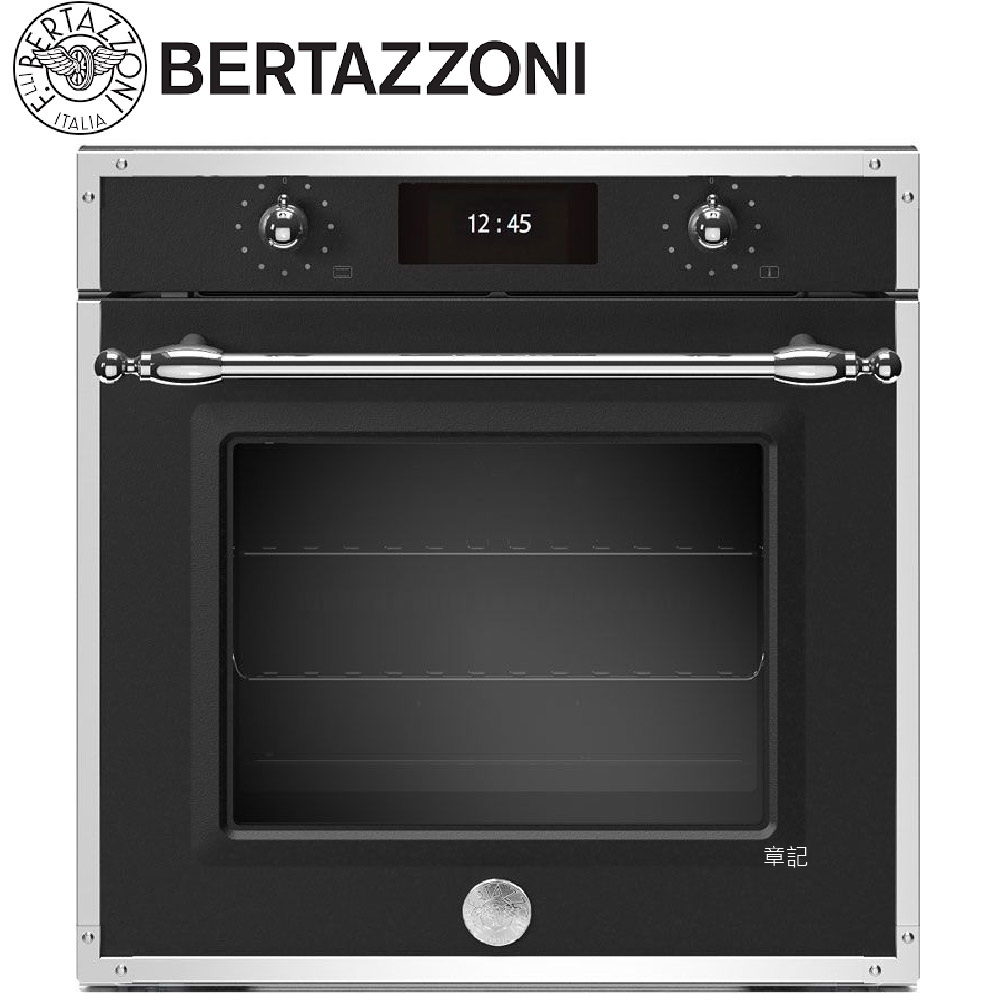 BERTAZZONI 傳承系列嵌入式蒸烤箱(霧黑/象牙白 - 不鏽鋼框) F6011HERVPTNE_F6011HERVPTAX【全省免運費宅配到府】  |廚房家電|烤箱、微波爐、蒸爐