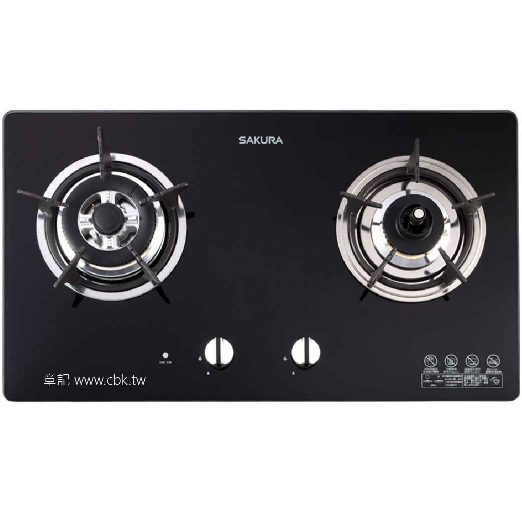 櫻花牌(SAKURA)防乾燒檯面爐 G2820GB_G2820GW【送免費標準安裝】  |浴室配件|衛生紙架
