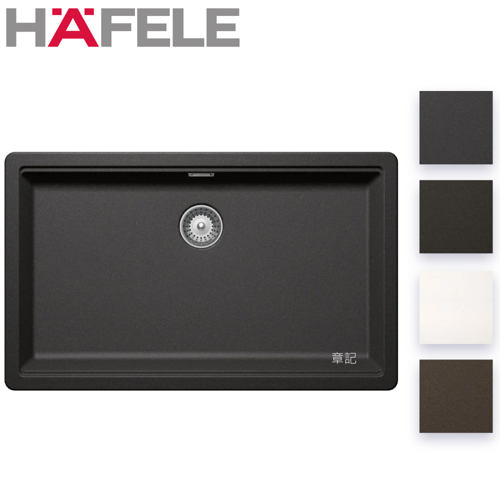 HAFELE GREENWICH 花崗岩上嵌下嵌式水槽(75x45.5cm) N-100XL 
