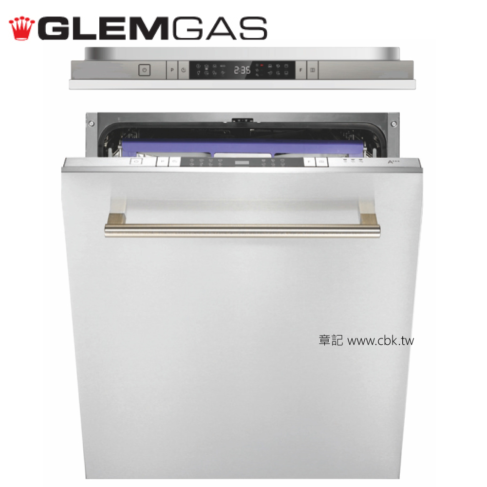 GlemGas 全嵌式洗碗機 GWQ7713R【全省免運費宅配到府】  |面盆 . 浴櫃|面盆龍頭