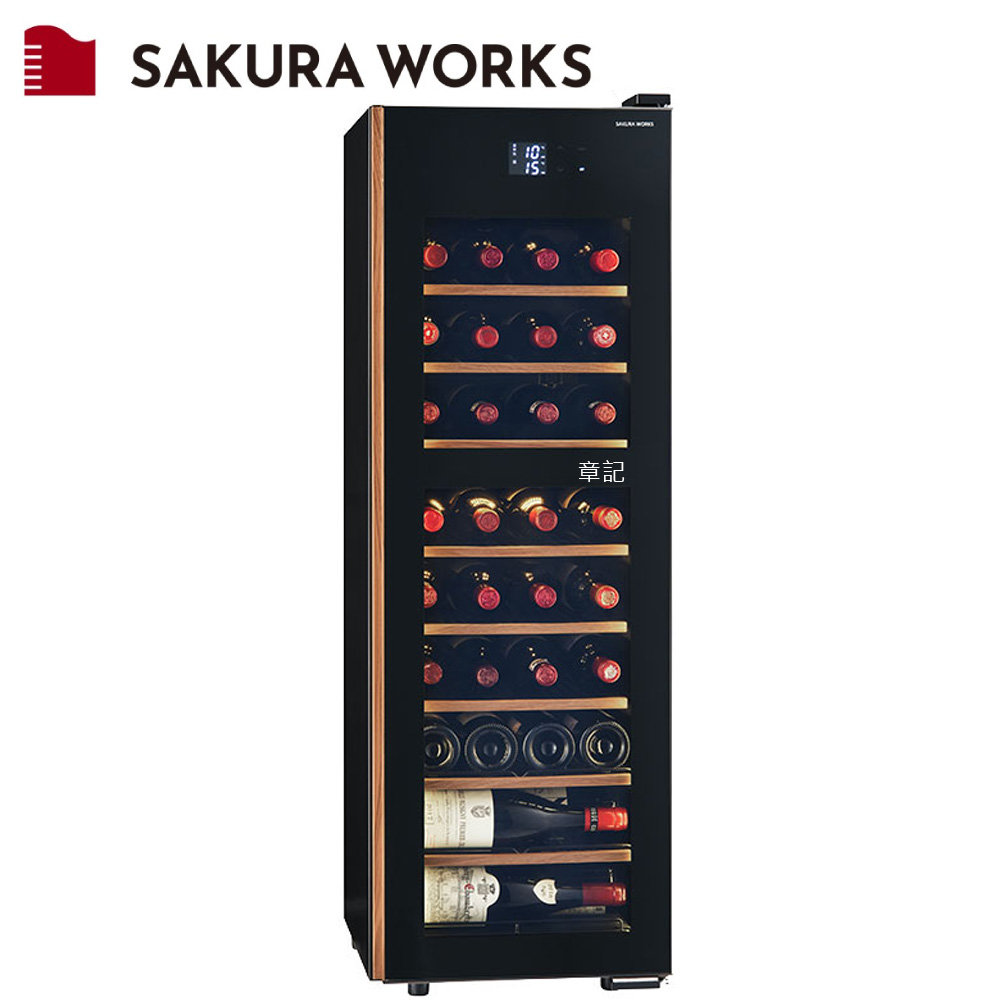 日本SAKURA WORKS 冰溫M5系列雙溫酒櫃 / 38瓶 GX38DM525-RH-B【全省免運費宅配到府】