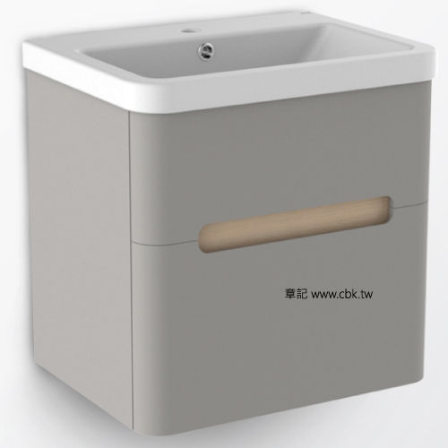 <暫停銷售>海廷頓(HUNTINGTON)星動浴櫃盆組(60cm) H11100WG-TW1  |面盆 . 浴櫃|浴櫃