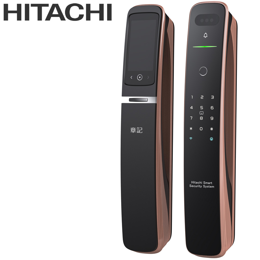HITACHI日立七合一人臉/貓眼 掌靜脈電子鎖 HIT-FH10-T (含安裝) 