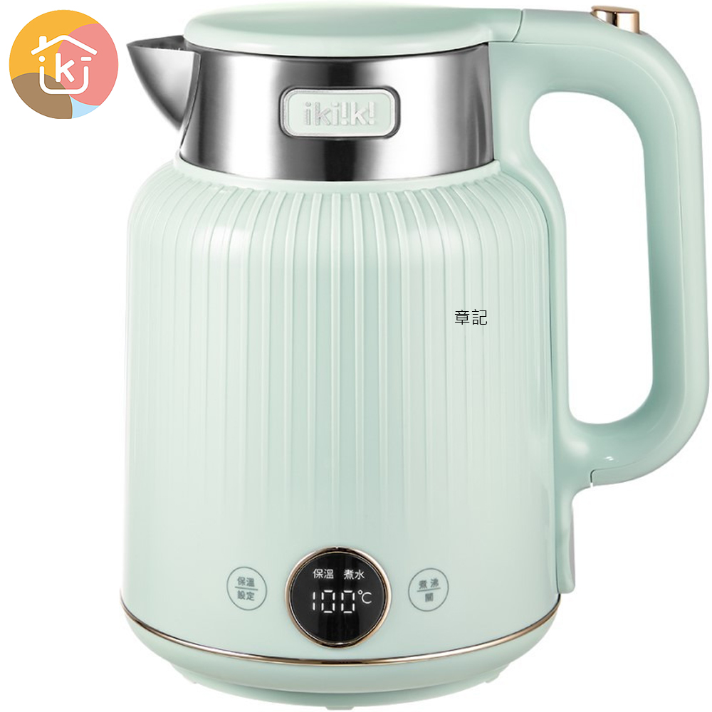 ikiiki伊崎電熱水壺(淺藍綠色) IK-TK4207