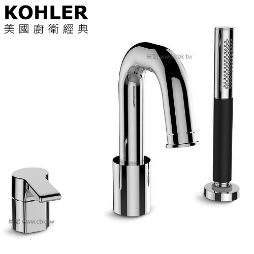 KOHLER Singulier 缸上型龍頭 K-10873T-4-CP  |浴缸|浴缸龍頭