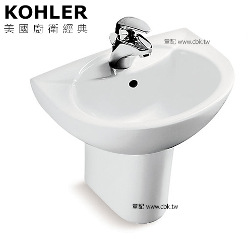 KOHLER Folio 瓷蓋面盆(61cm) K-11341T-1-0  |浴缸|浴缸龍頭