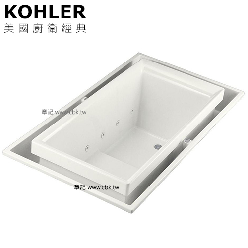 KOHLER sok 溢流型按摩浴缸(190cm) K-1188T-RE-0  |浴室配件|牙刷杯架