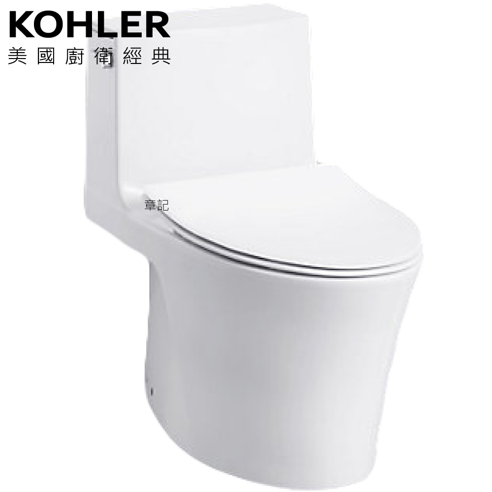 KOHLER Veil 五級旋風單體馬桶(夜光版) K-1381T-XTS-0  |浴室配件|給皂機 | 手部消毒器