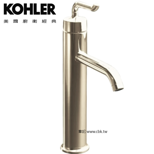 KOHLER Purist 高腳臉盆龍頭(香檳金) K-14404T-4-SN  |浴室配件|烘手機