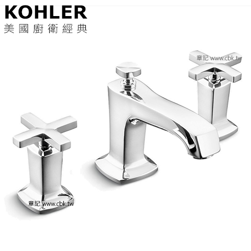 KOHLER Margaux 三件式臉盆龍頭 K-16232T-3-CP  |面盆 . 浴櫃|面盆龍頭